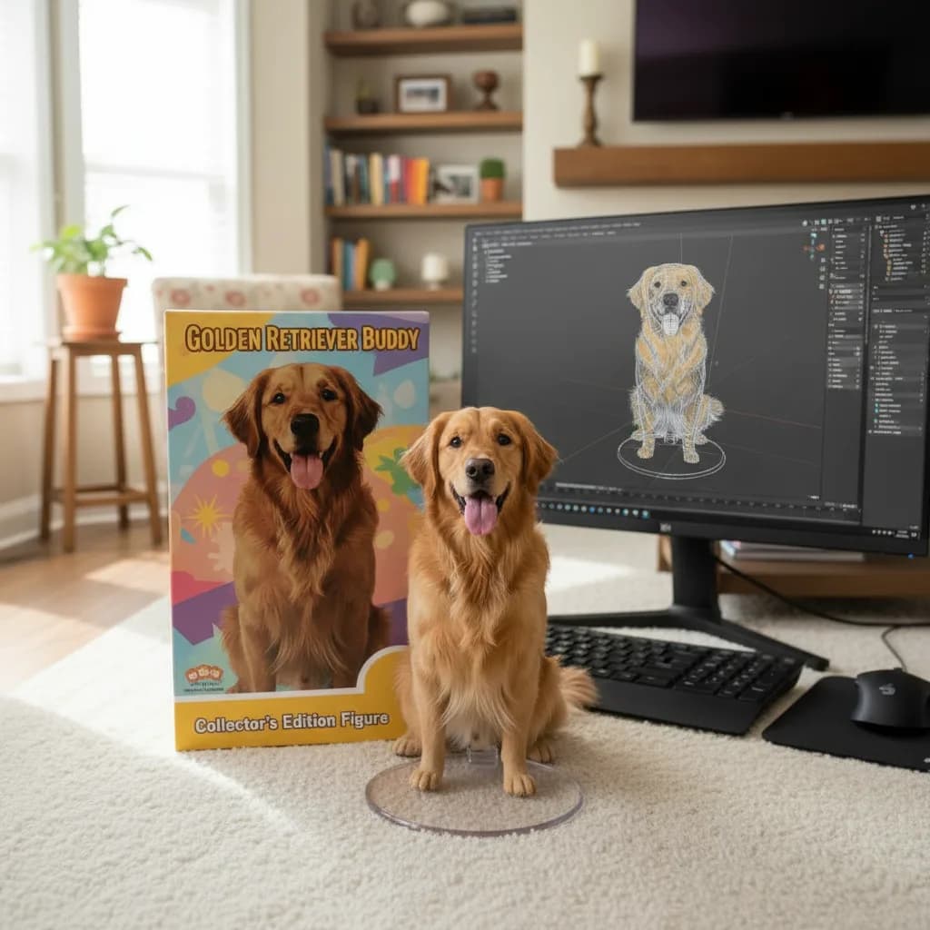 3D Figure Generated Example 18 - Nano Banana AI Transformation Result