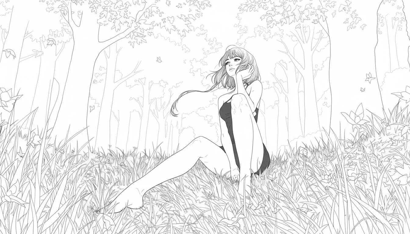 Convert to line art Generated Example 15 - Nano Banana AI Transformation Result