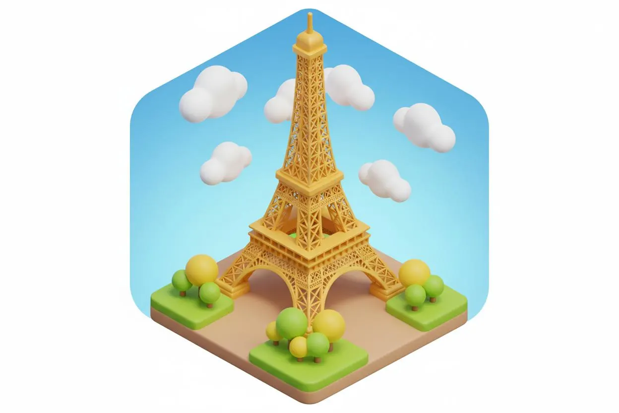 Click to zoom Cute 3D Building Generated Example 11 - Nano Banana AI Transformation Result